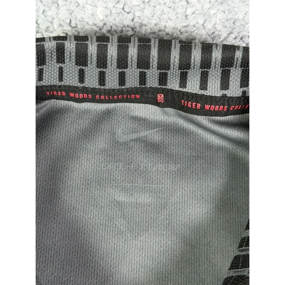 Nike Dri-Fit ADV Tiger Woods Mens Large Gray The Woods Jupiter Polo Shirt DN2237